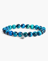 Blue Tiger's Eye Bracelet - Stupa Crystal