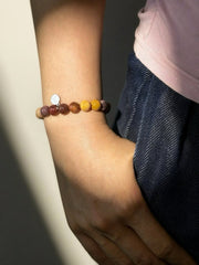 Egg Yolk Agate Bracelet - Stupa Crystal