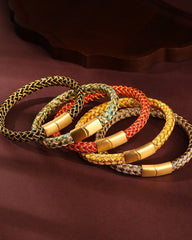 Five Elements Dragon Scale Bracelet - Stupa Crystal
