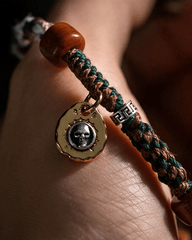Guardian Camel Bone Bracelet - Stupa Crystal