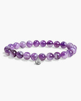 Ice - Patterned Amethyst Bracelet - Stupa Crystal