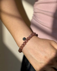 Purple - Red Tiger's Eye Crystal Bracelet - Stupa Crystal