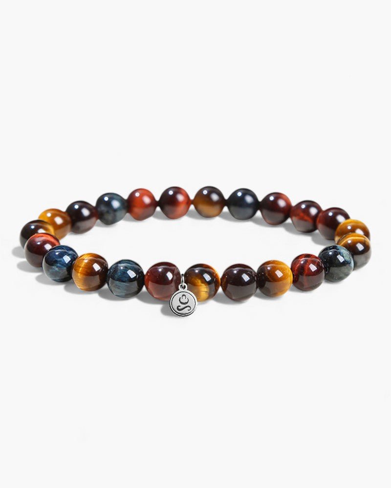 Tricolor Tiger Eye Bracelet - Stupa Crystal