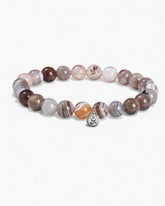 Wood Grain Agate Bracelet - Stupa Crystal