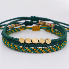 Vital Harmony Woven Bracelet - Stupa Crystal